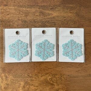 3 Snowflake Adhesive Patches
